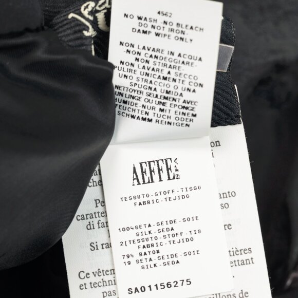 Jean Paul Gaultier Black Silk Gold-Foil Pleated Lace-Hem Midi Skirt - Picture 10 of 13